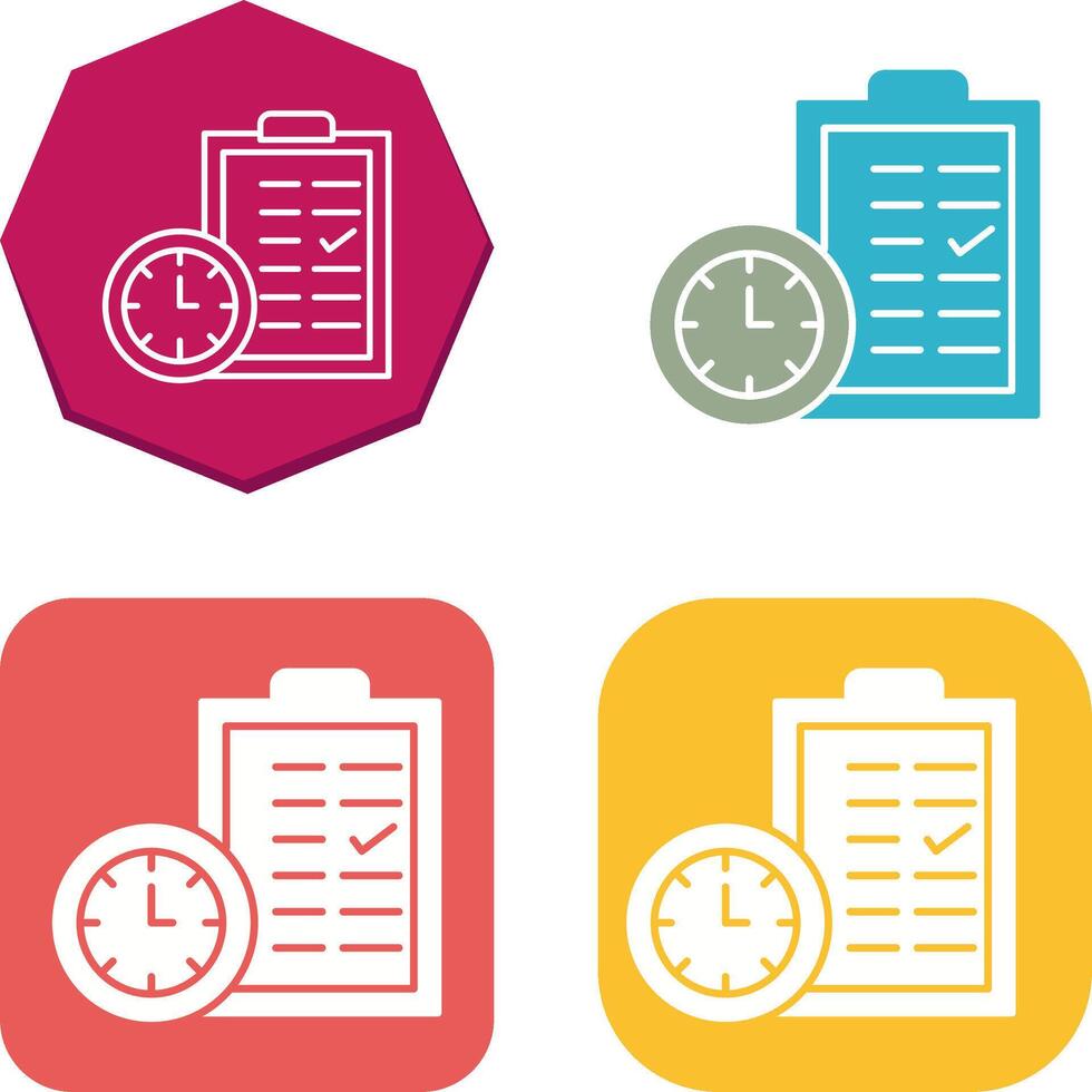 Time Planing Icon Design vector