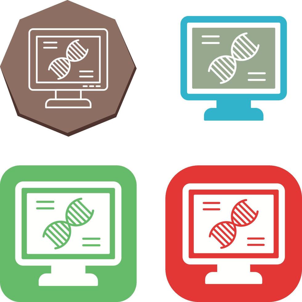 Dna Test Icon Design vector