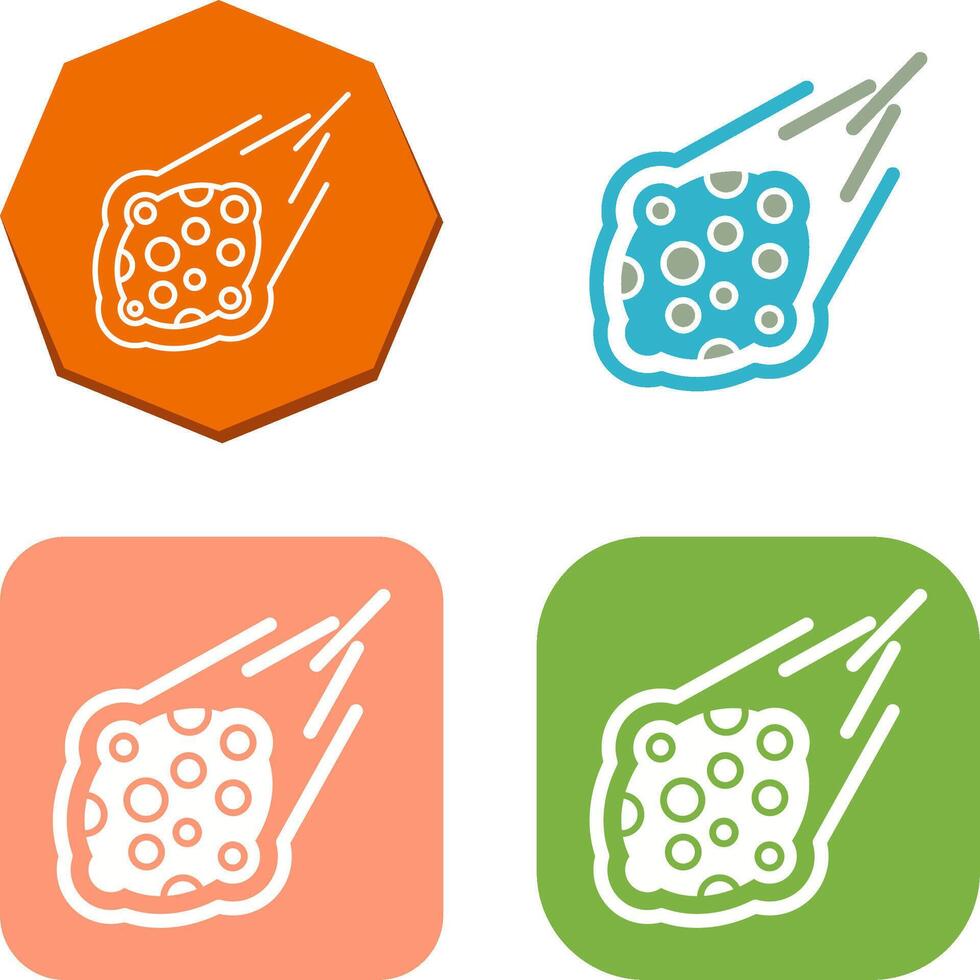 diseño de icono de meteorito vector