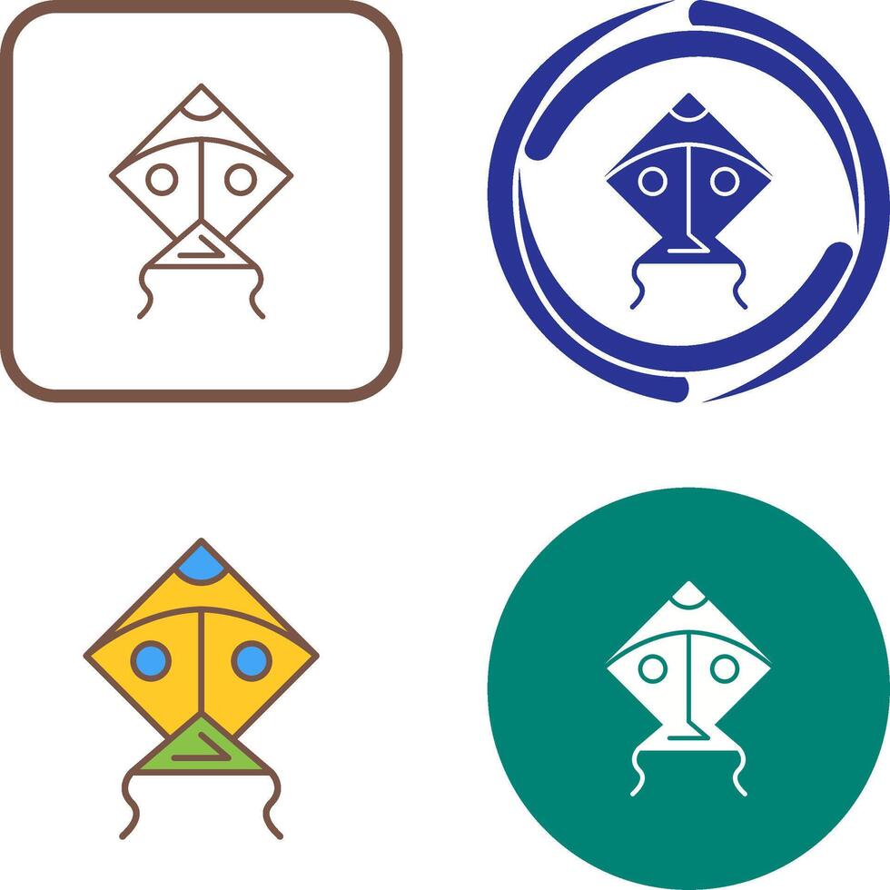 Kite Icon Design vector