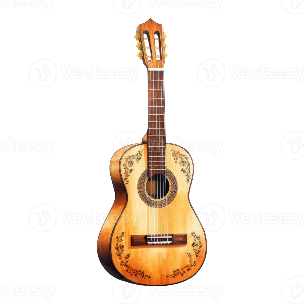 Colorful Array of Guitar png