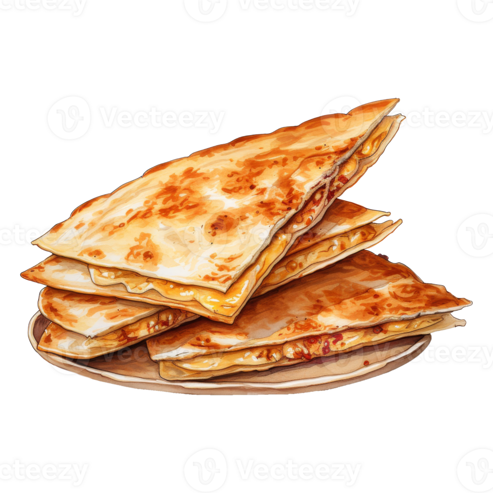 Quesadilla with Melted Cheese Stretching png