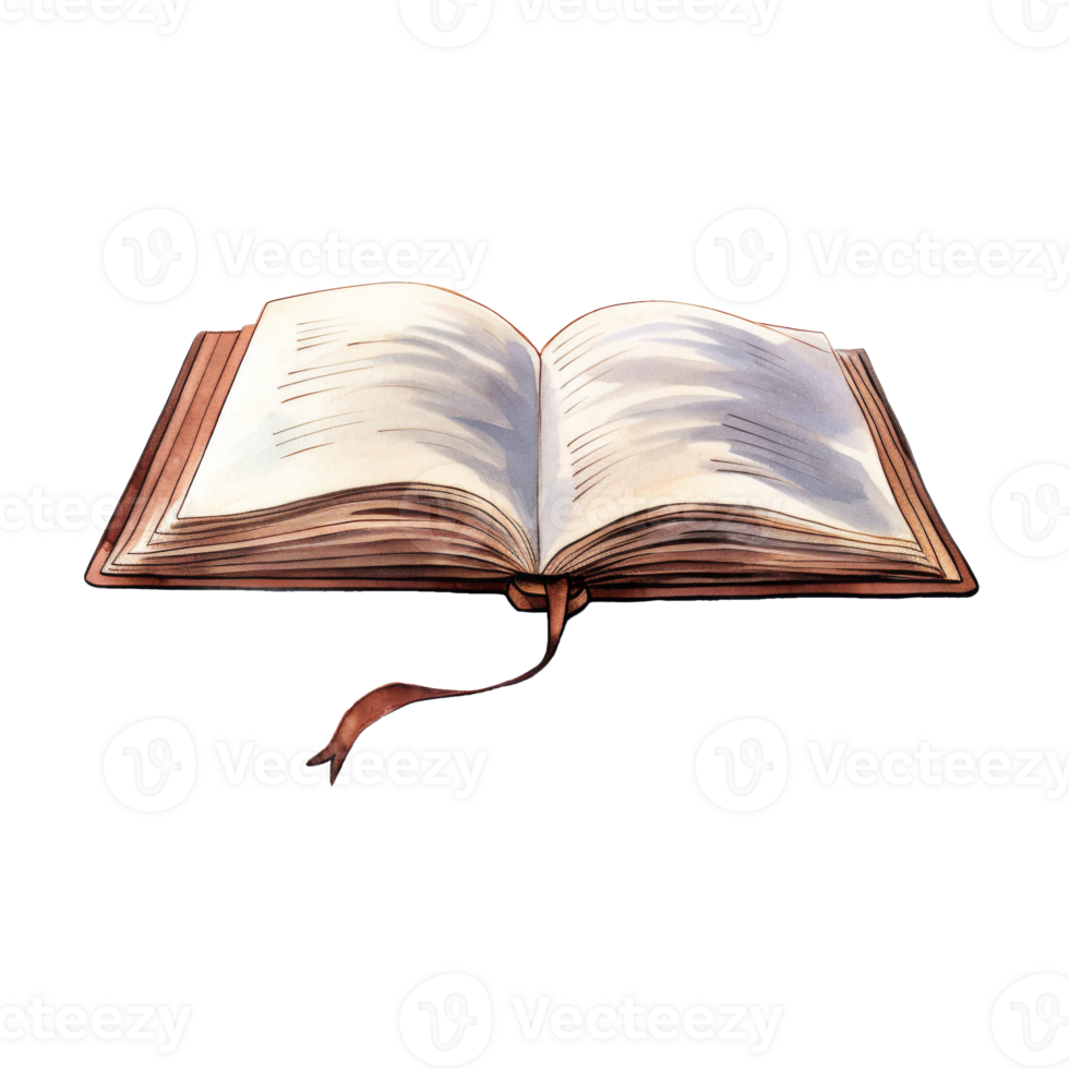 Open Book Resting on a Surface png