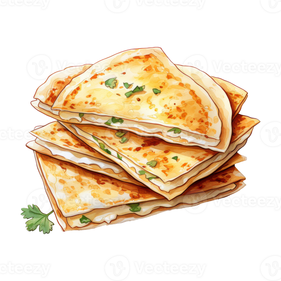 Quesadilla with Melted Cheese Stretching png
