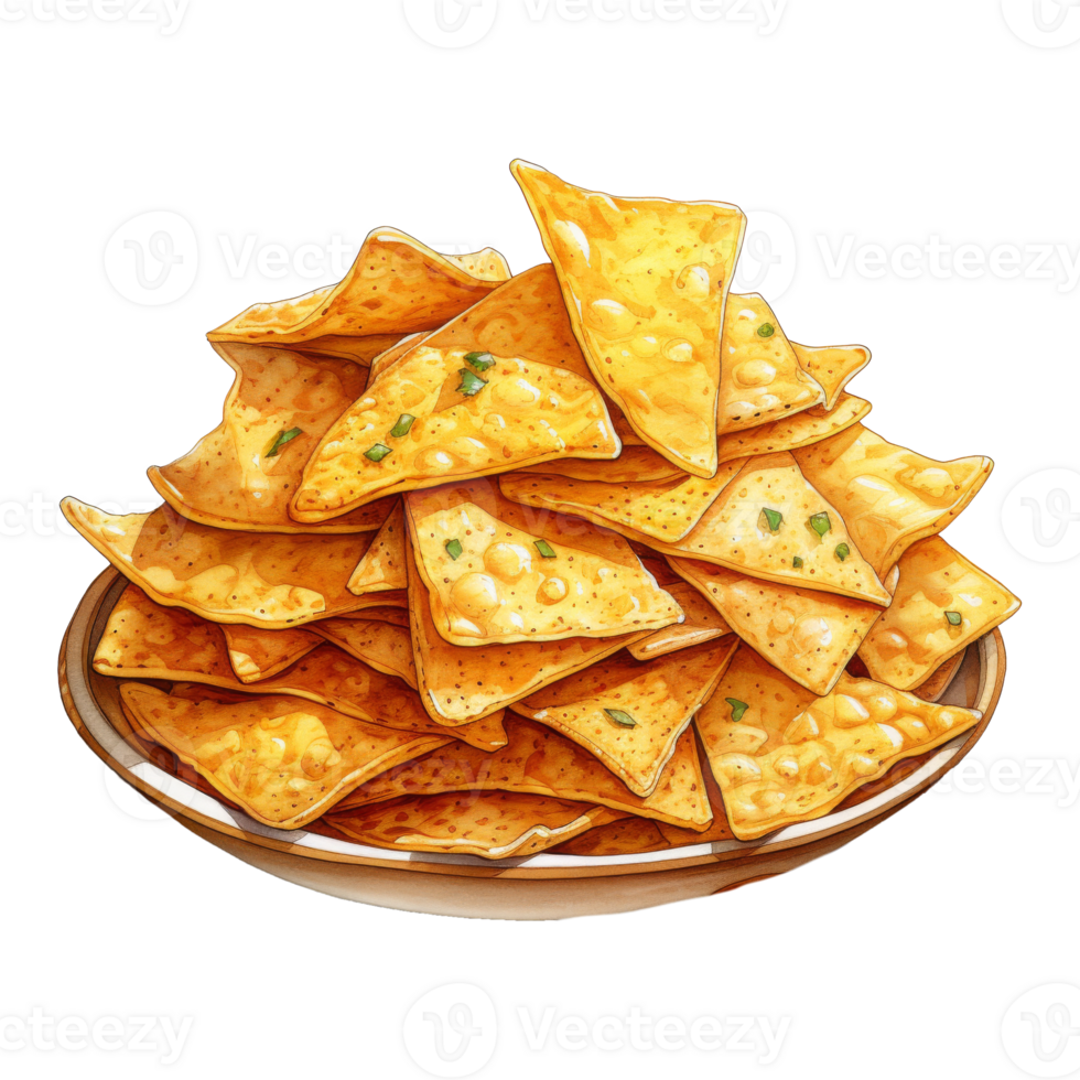 Overflowing with Crunchy Tortilla Chips png