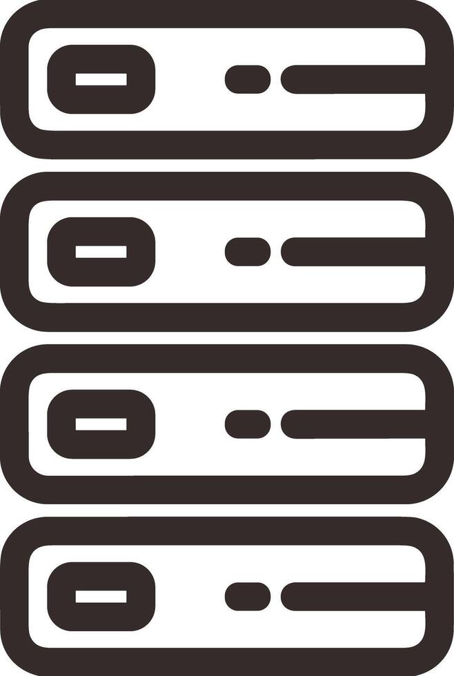 Storage data icon symbol image for database illustration vector