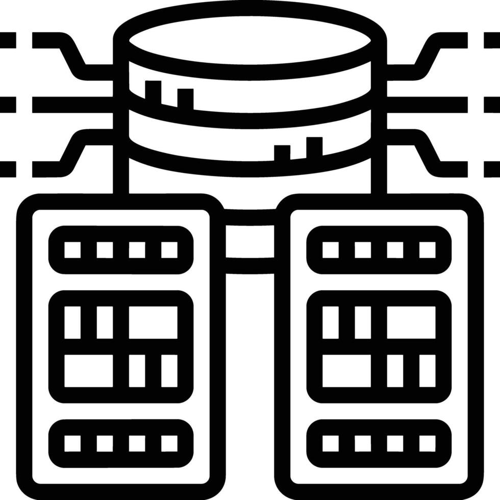 Storage data icon symbol image for database illustration vector