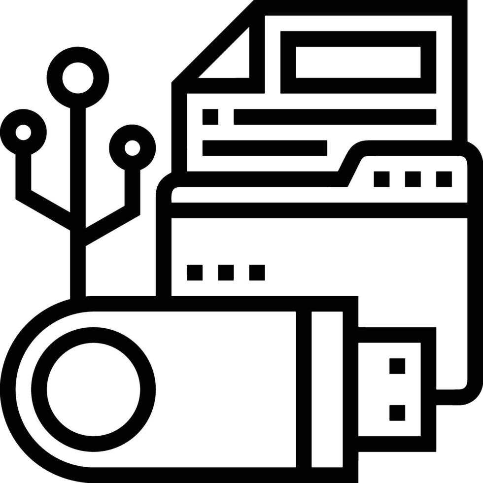 Storage data icon symbol image for database illustration vector