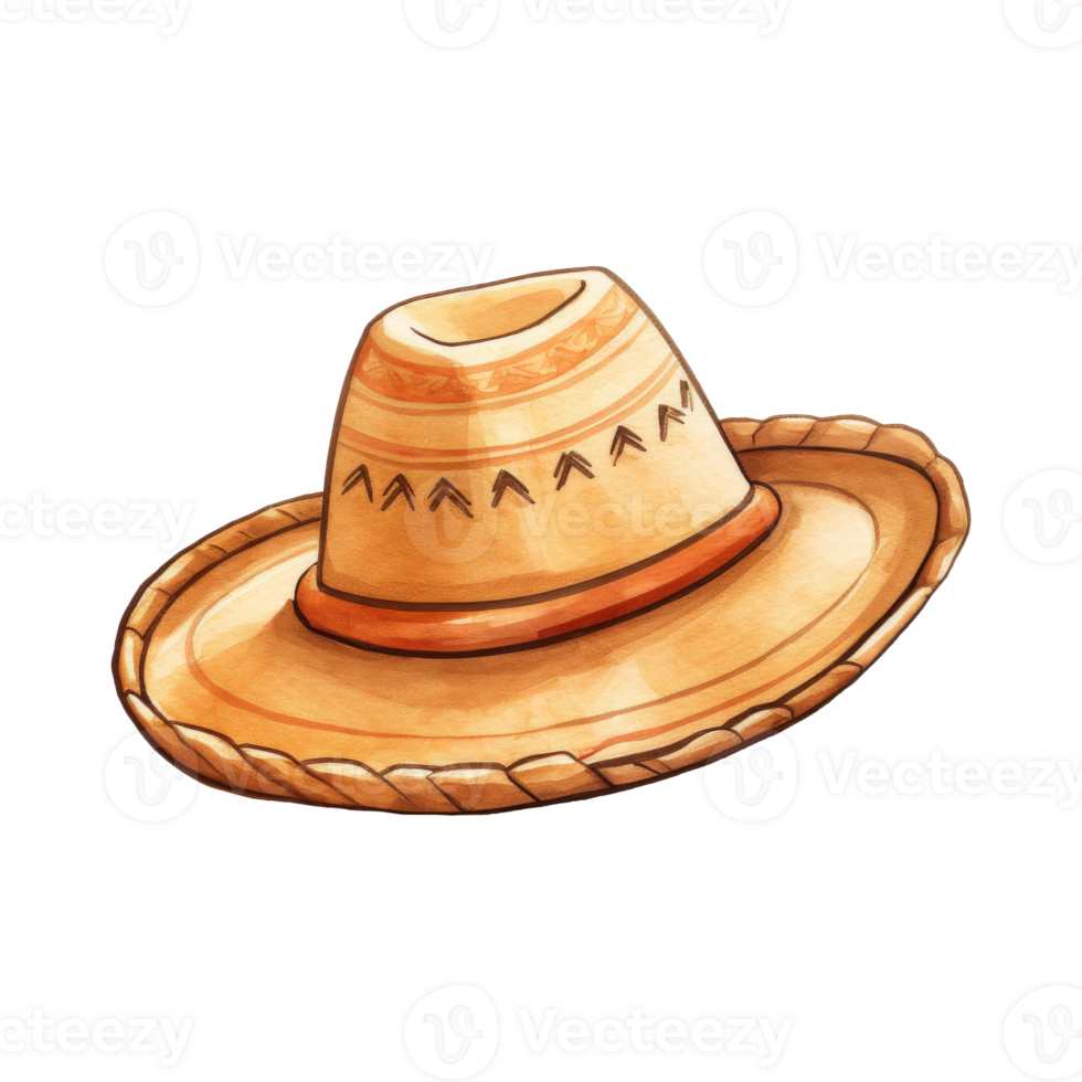 handgemacht Stroh Sombrero mit breit Rand png