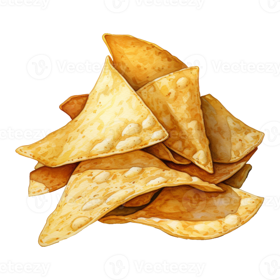 Triangular Tortilla Chips Stack 44175614 PNG