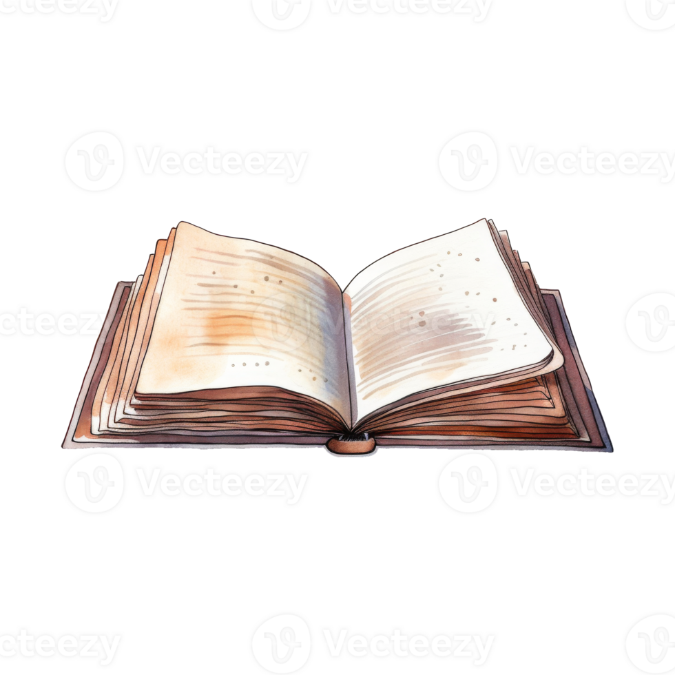 Open Book Resting on a Surface png