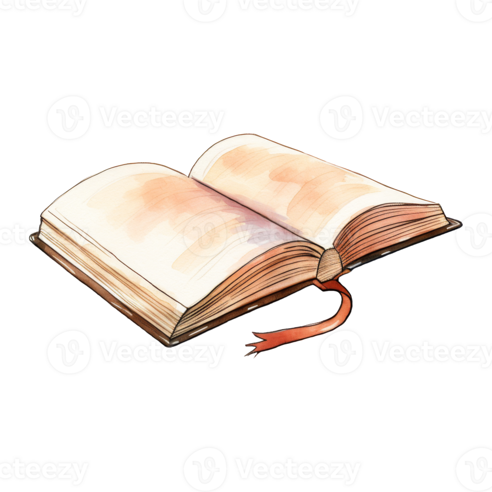 Open Book Resting on a Surface png