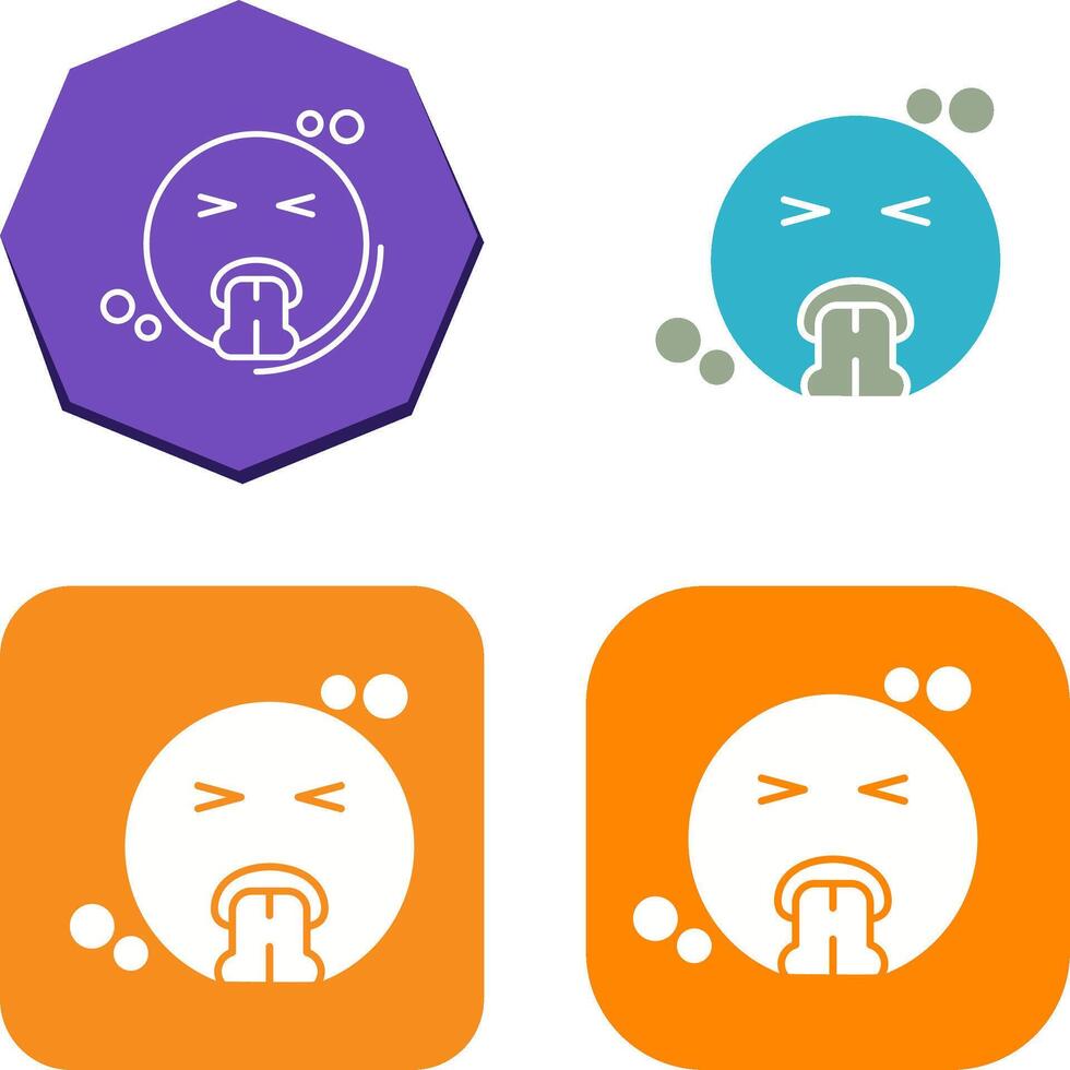 Vomit Icon Design vector