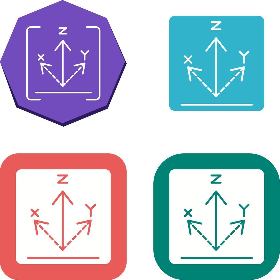 Axis Icon Design vector