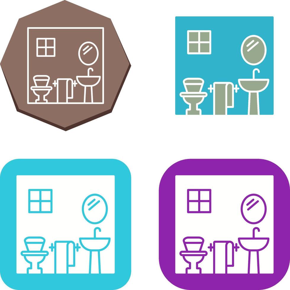 Bathroom Icon Design vector