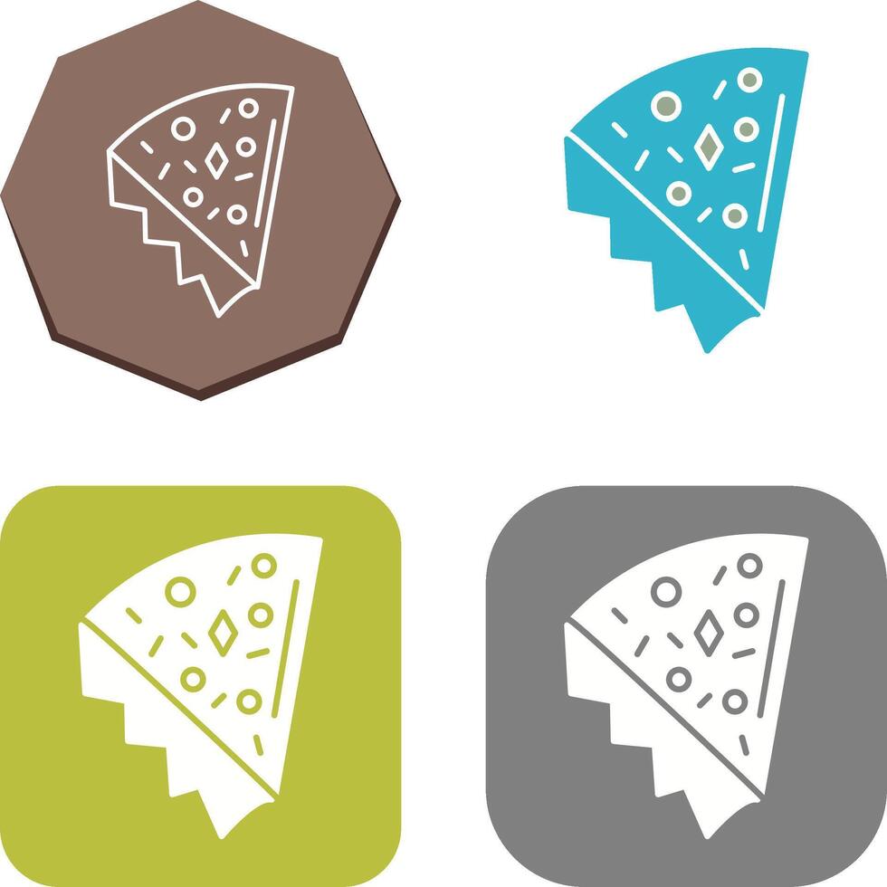 Pizza Slice Icon Design vector