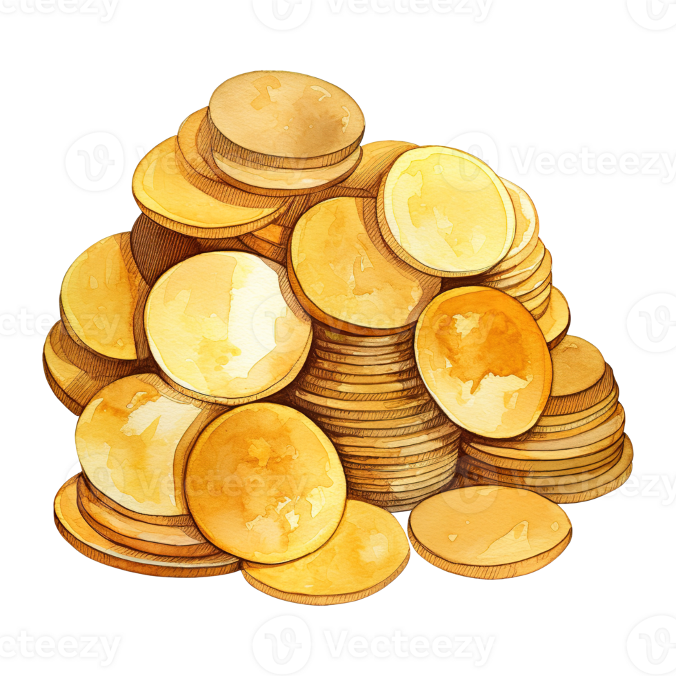 Assorted Coins in a Bunch png