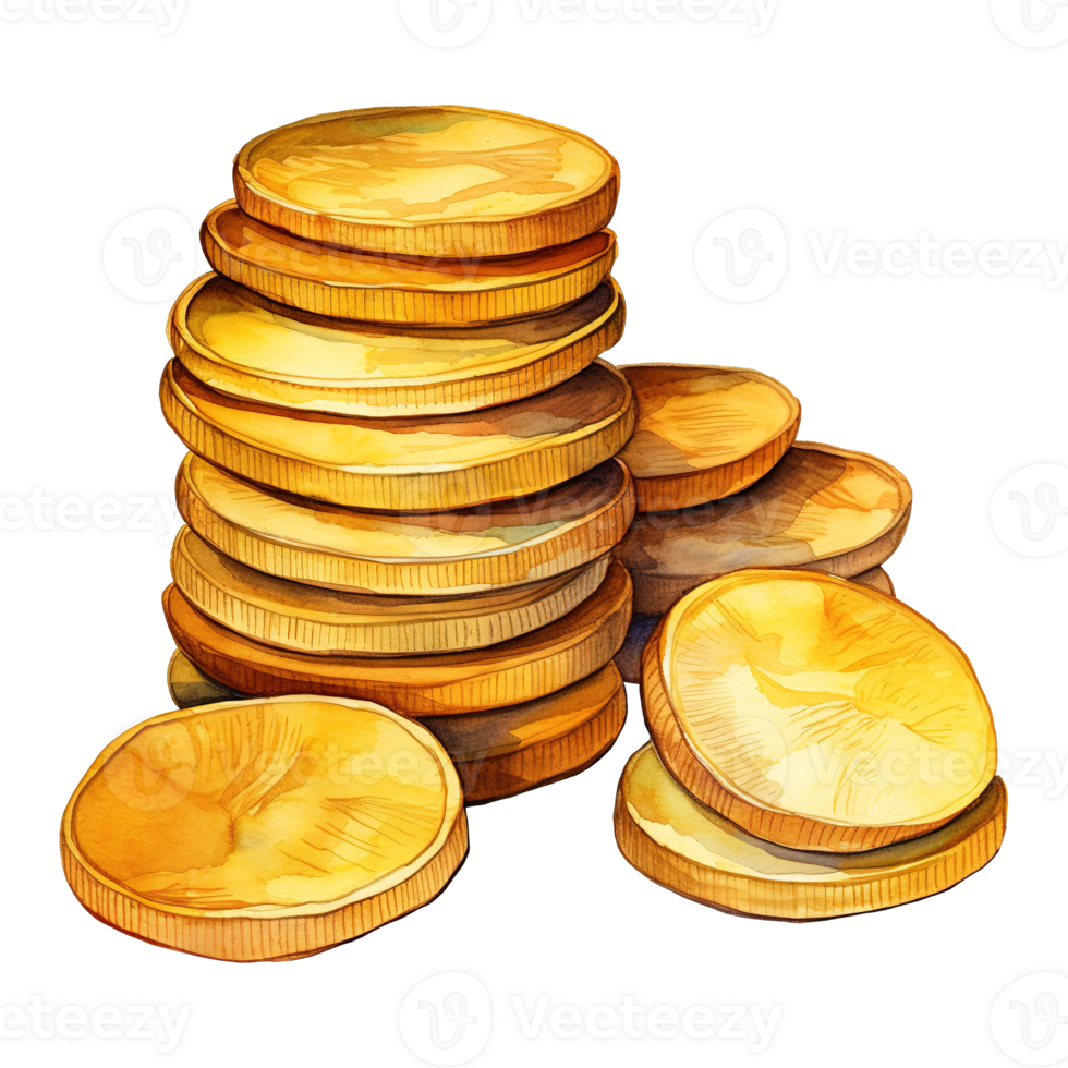 Assorted Coins in a Bunch png