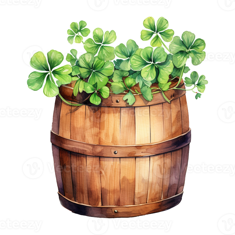 Wooden Clover Barrels png