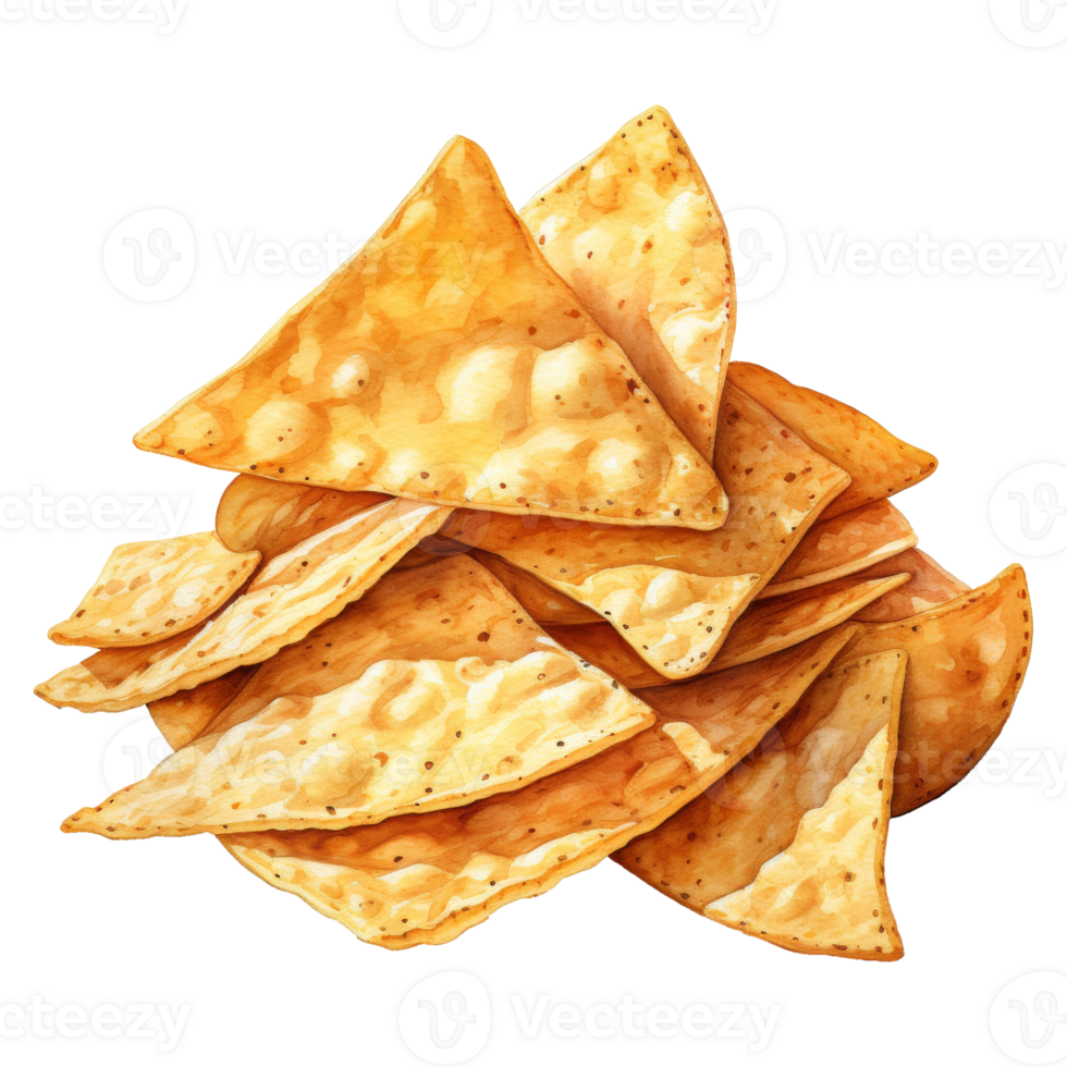 Triangular Tortilla Chips Stack png