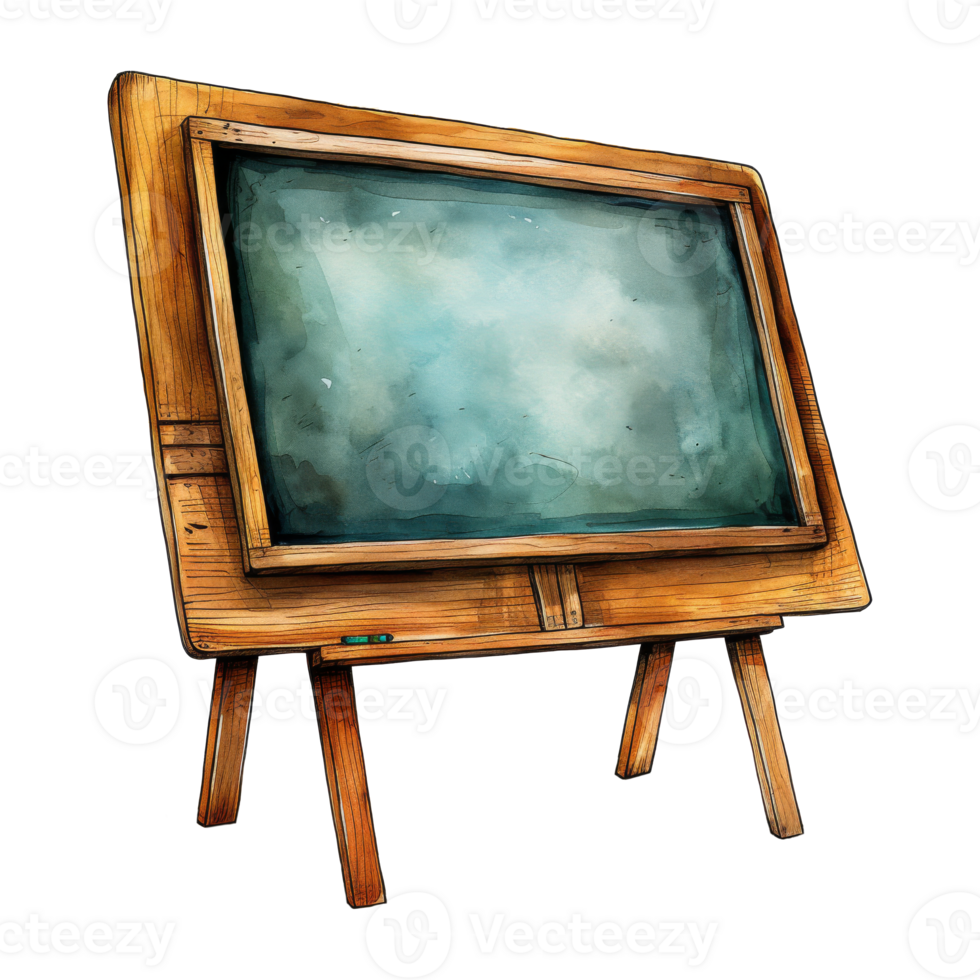 Vintage Chalkboard with Wooden Frame png