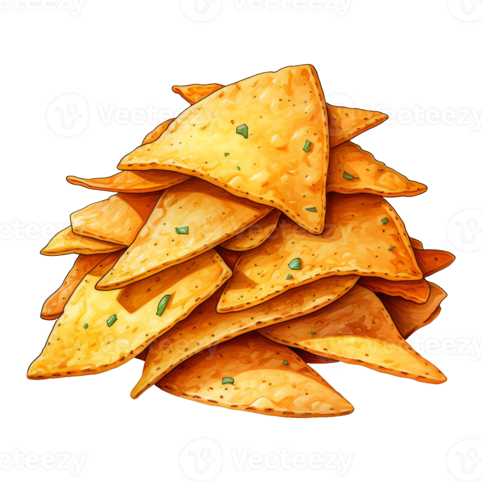 Triangular Tortilla Chips Stack png