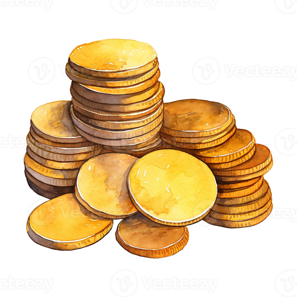Assorted Coins in a Bunch png
