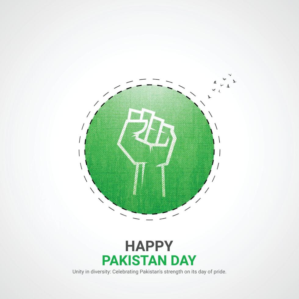 pakistan resolution day. pakistan resolution day creative ads design. post, , 3D illustration. vector