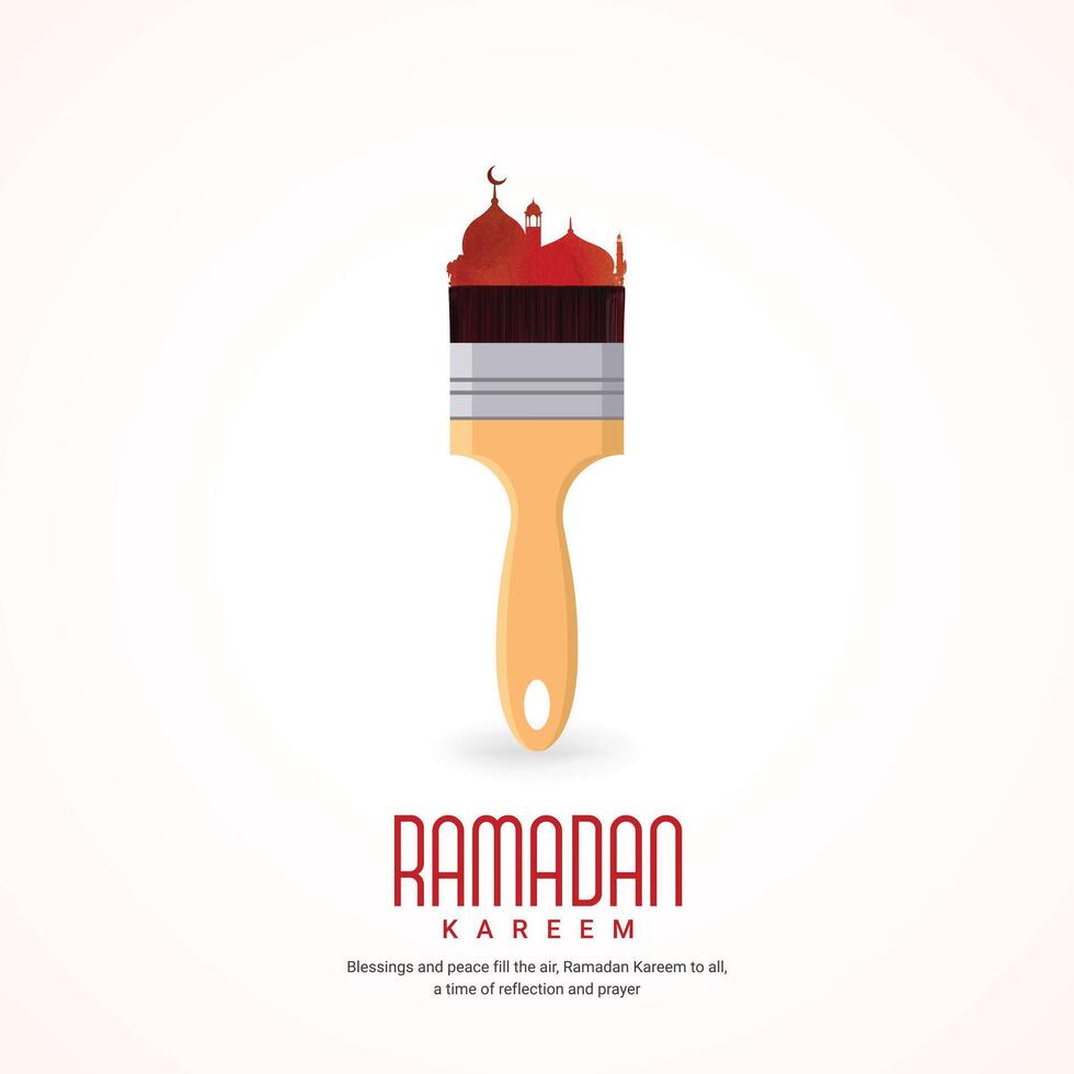 Ramadan Kareem creative design for social media ads vector