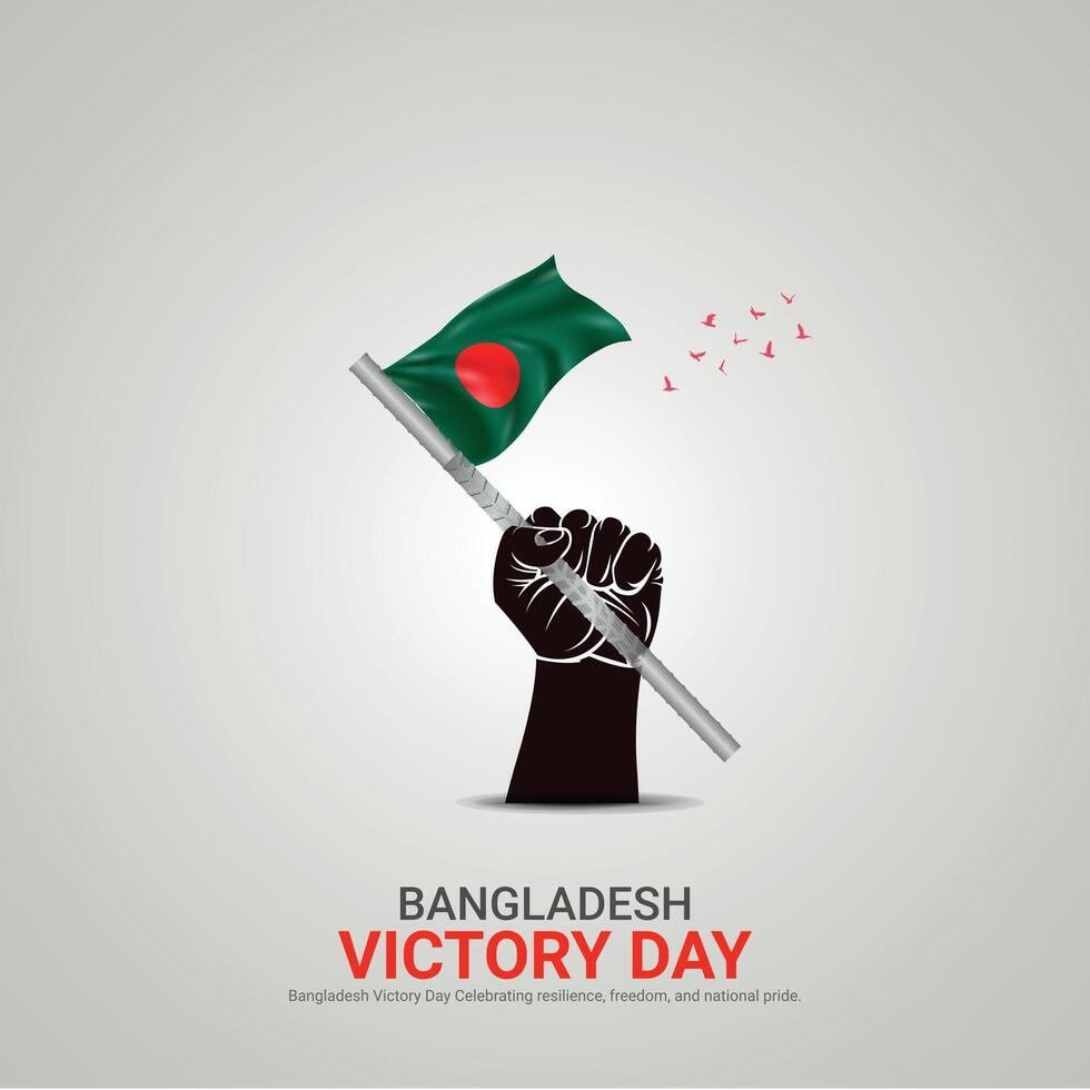 bangladesh victory day. bangladesh victory day creative ads design december 16. , 3D illustration. vector