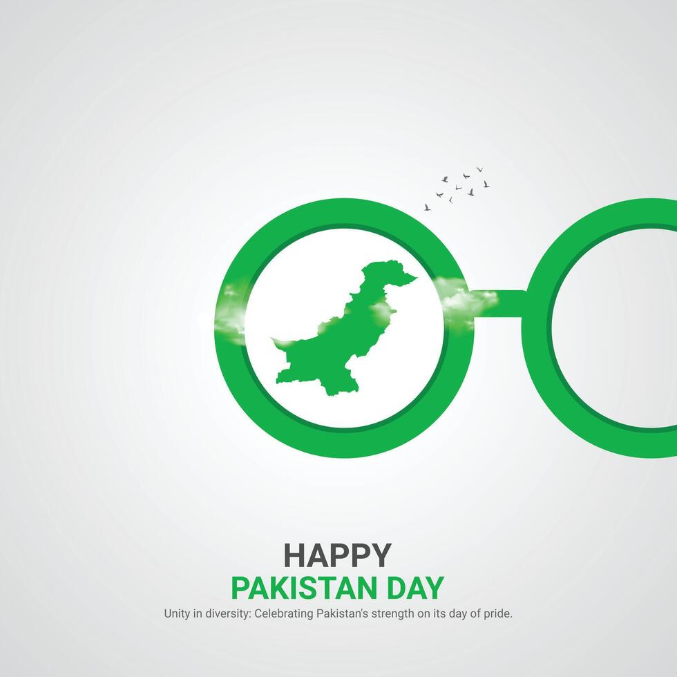 pakistan resolution day. pakistan resolution day creative ads design. post, , 3D illustration. vector