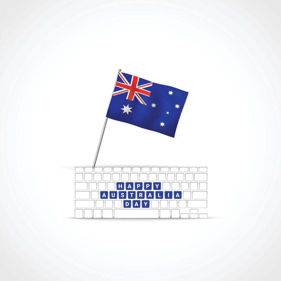 Happy Australia Day. Australia Day creative ads design vector