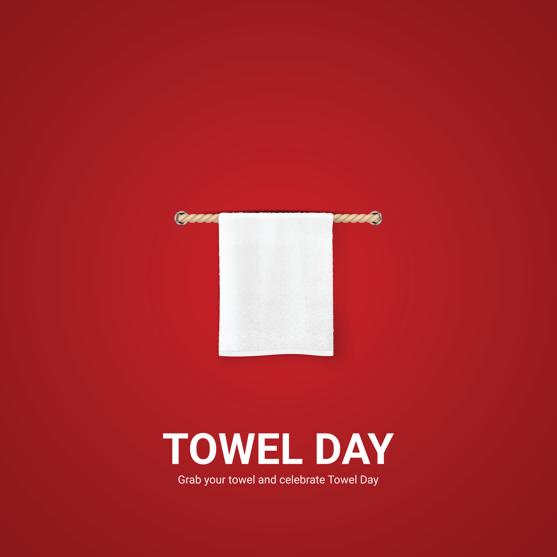 national towel day. national towel day creative ads design. , 3D