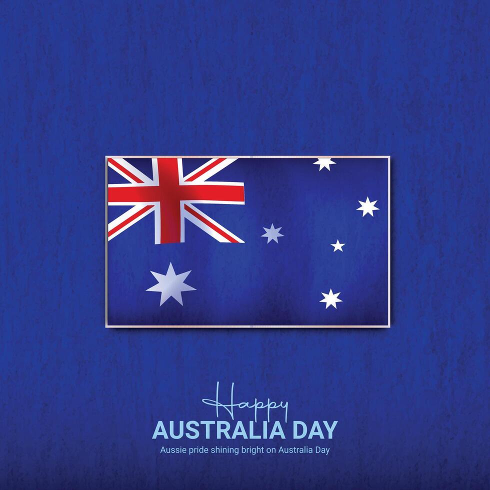 Happy Australia Day. Australia Day creative ads design vector
