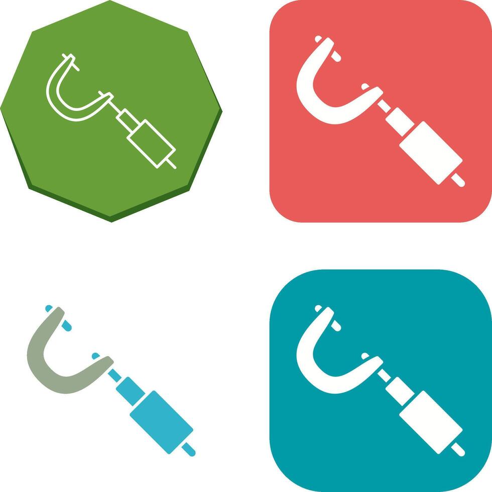 Micrometer Icon Design vector
