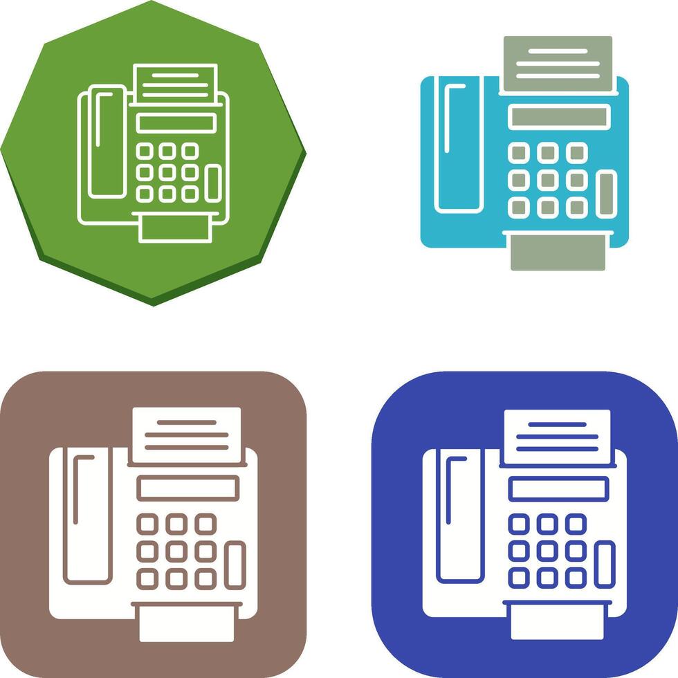 fax Machine Icon Design vector