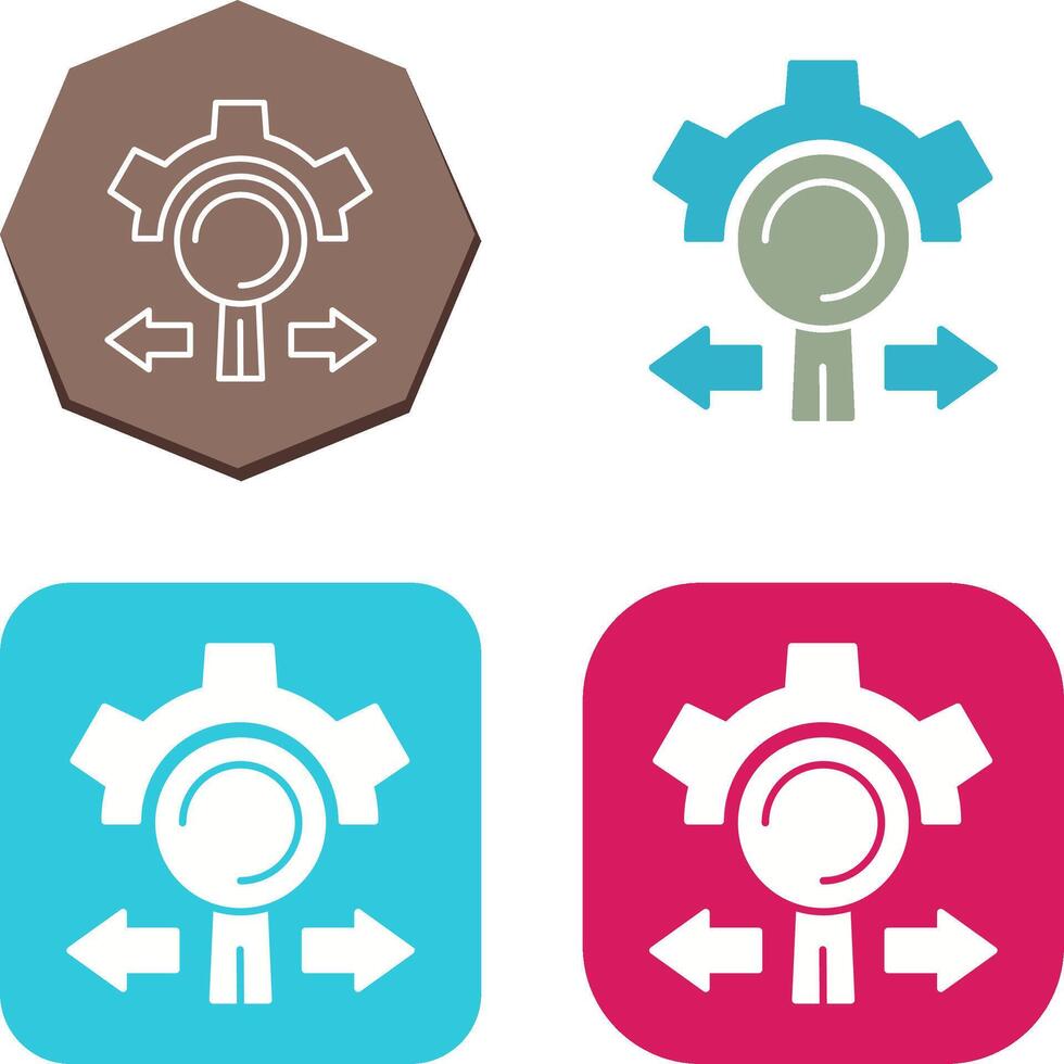 Research and Development Icon Design vector