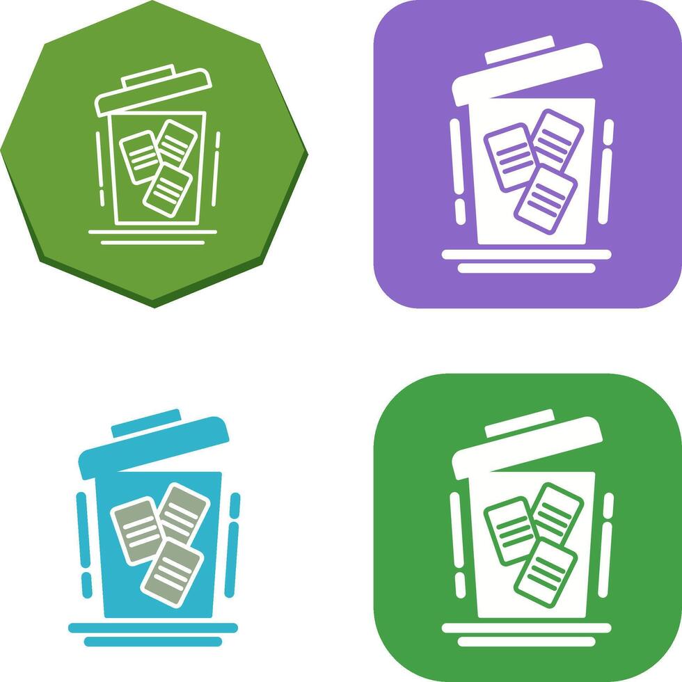 Delete Icon Design vector