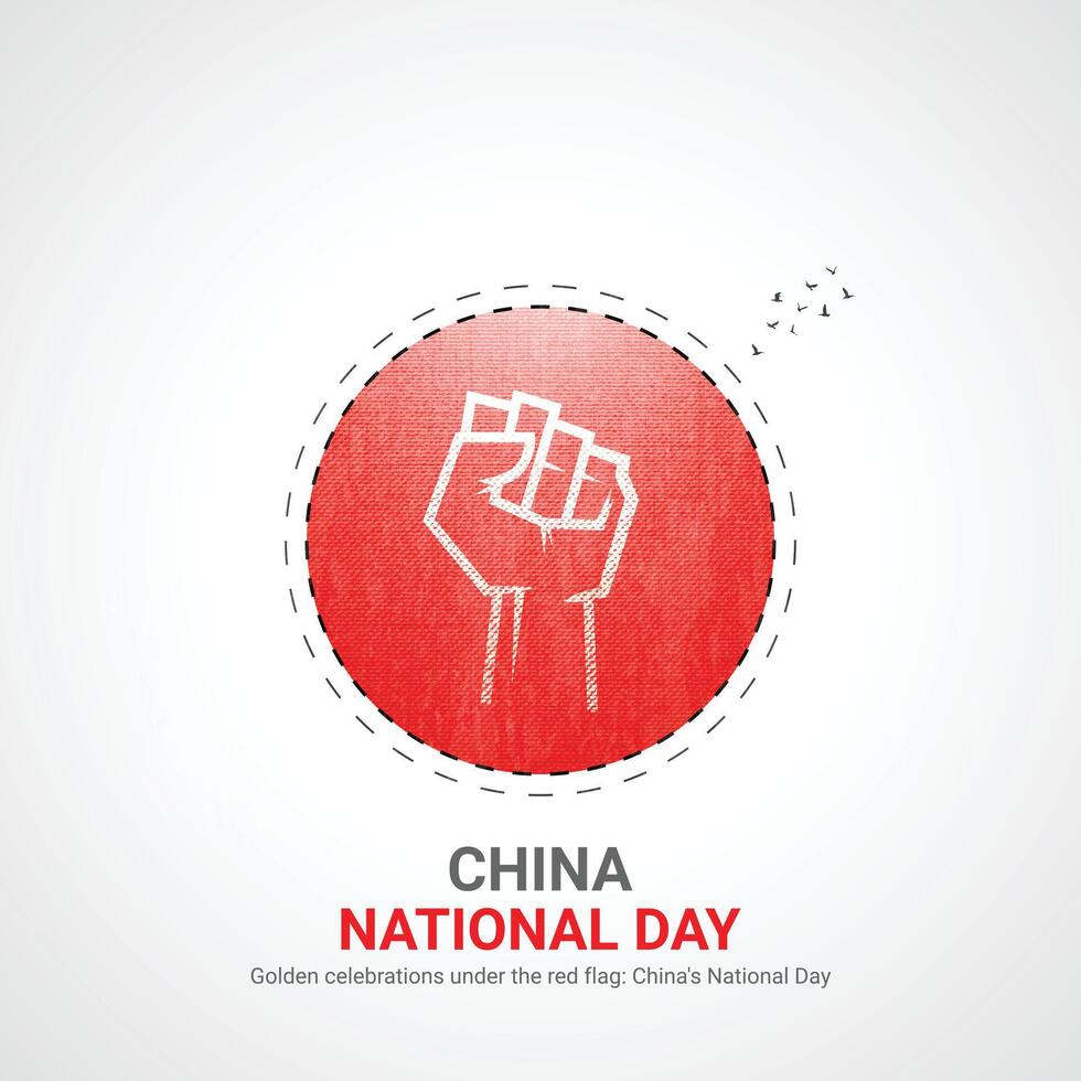 china national day. china national day creative ads design 1 Oct . , 3D illustration. vector
