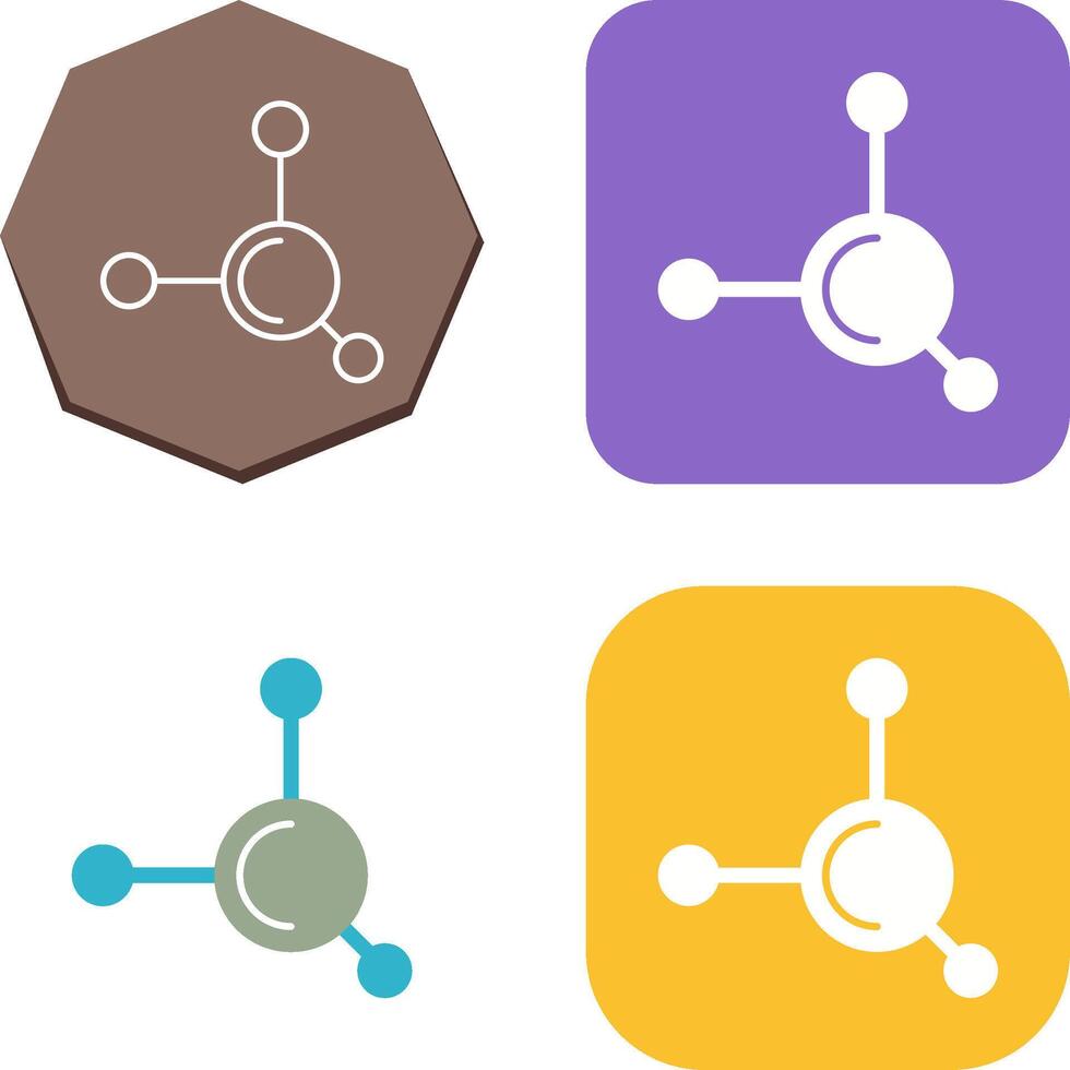 Molecule Icon Design vector