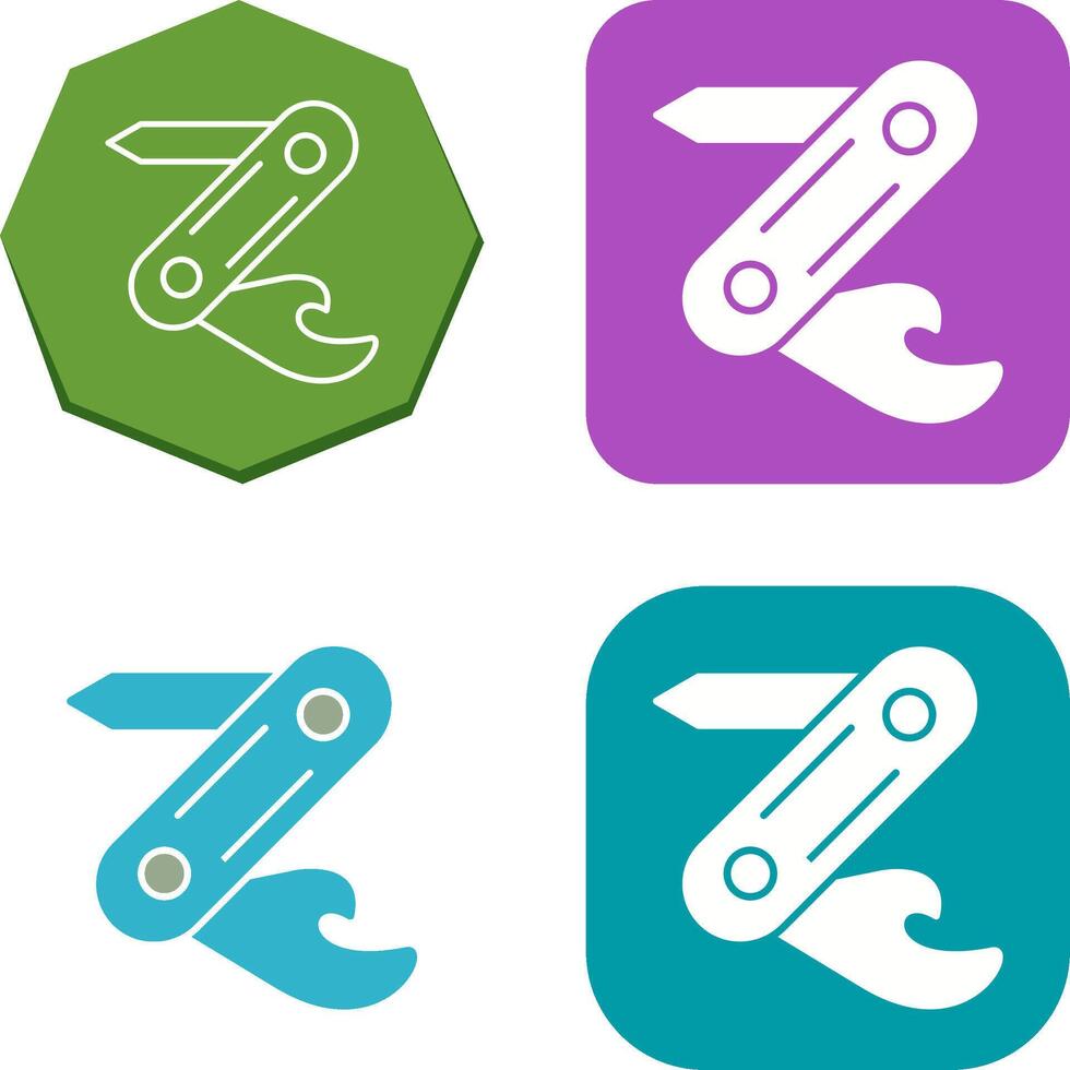 Swiss Army Knife Icon Design vector