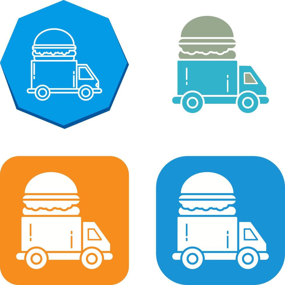 Fast Food Truck Icon Design vector