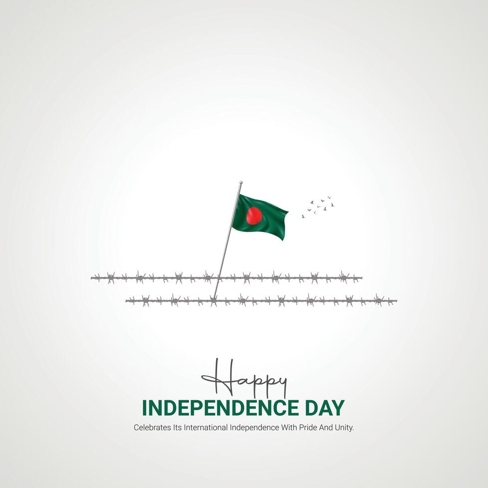 Bangladesh independencia día. Bangladesh independencia día creativo anuncios diseño marzo 26 , 3d ilustración. vector