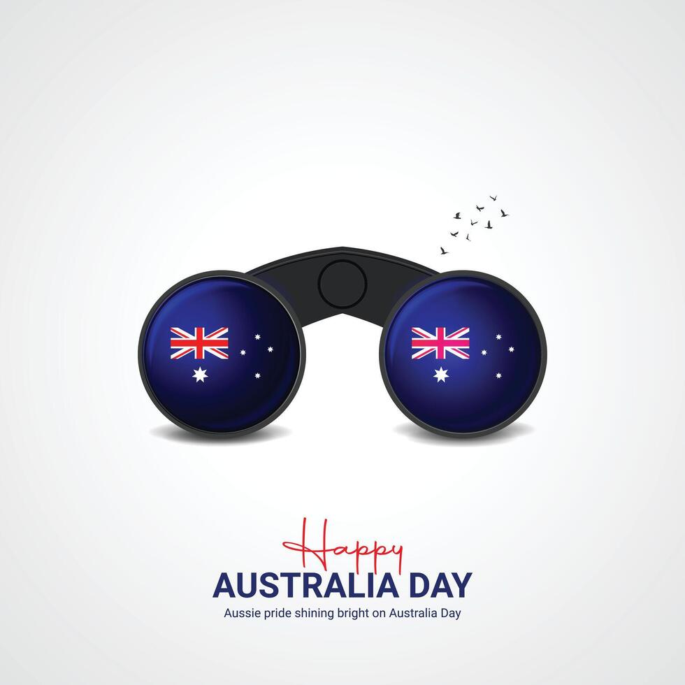 Happy Australia Day. Australia Day creative ads design vector