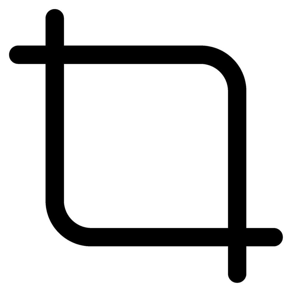Crop icon for web, app, infographic, etc vector