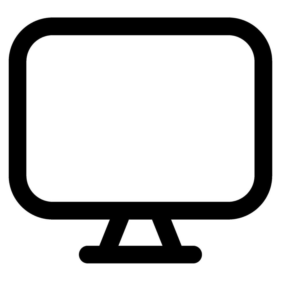 Monitor icon for web, app, infographic, etc vector