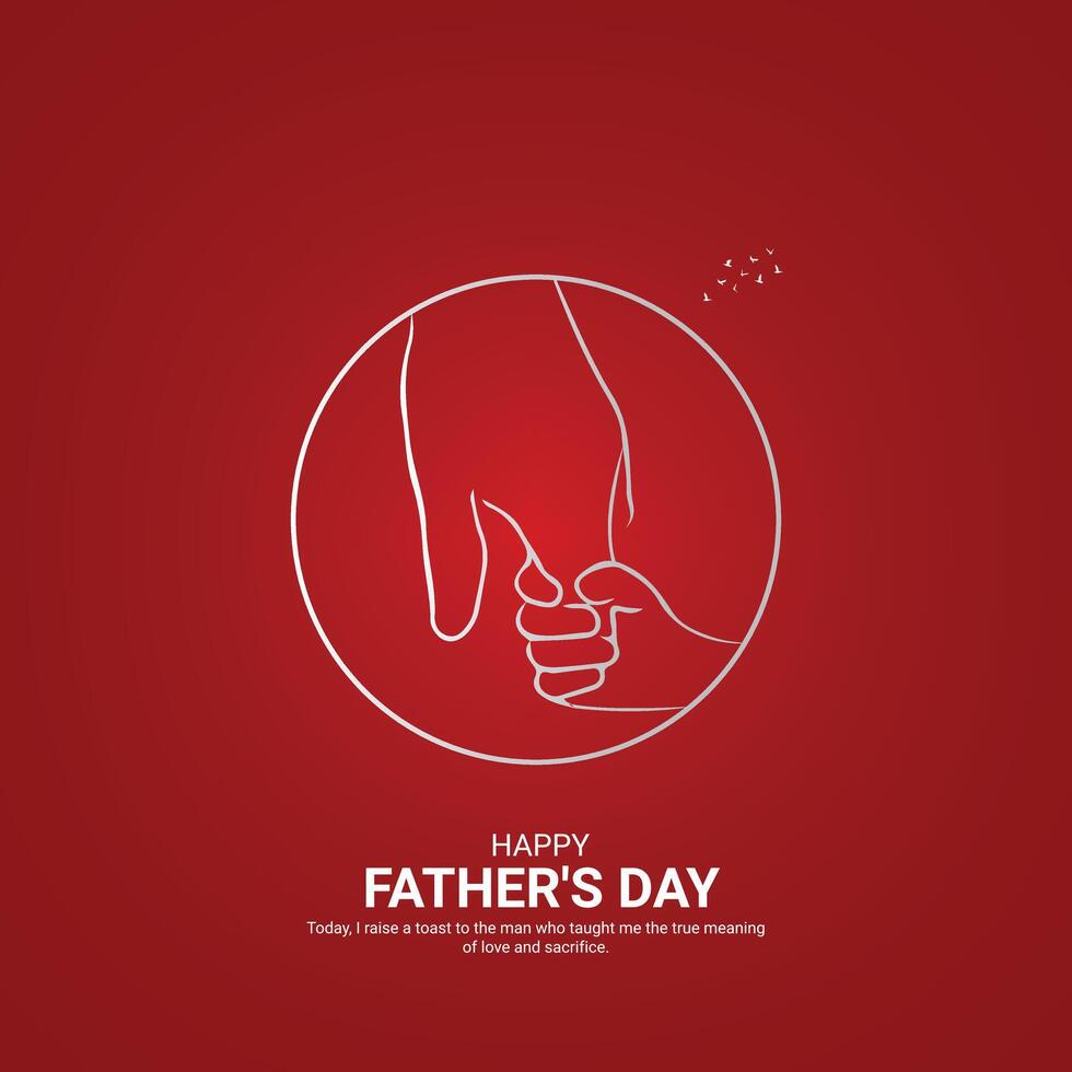 contento del padre día creativo anuncios contento del padre día junio dieciséis. , ilustración, 3d vector