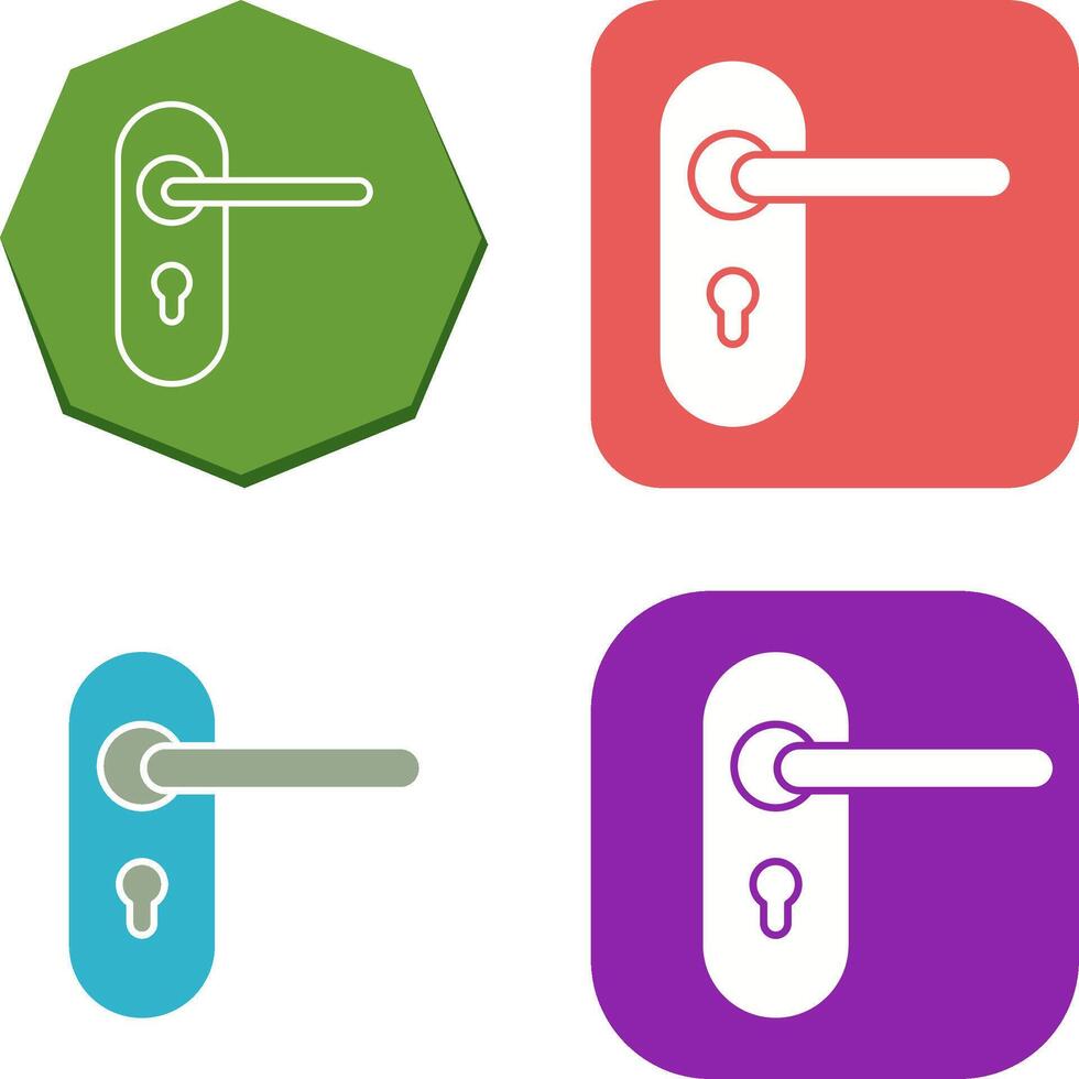 Door Lock Icon Design vector