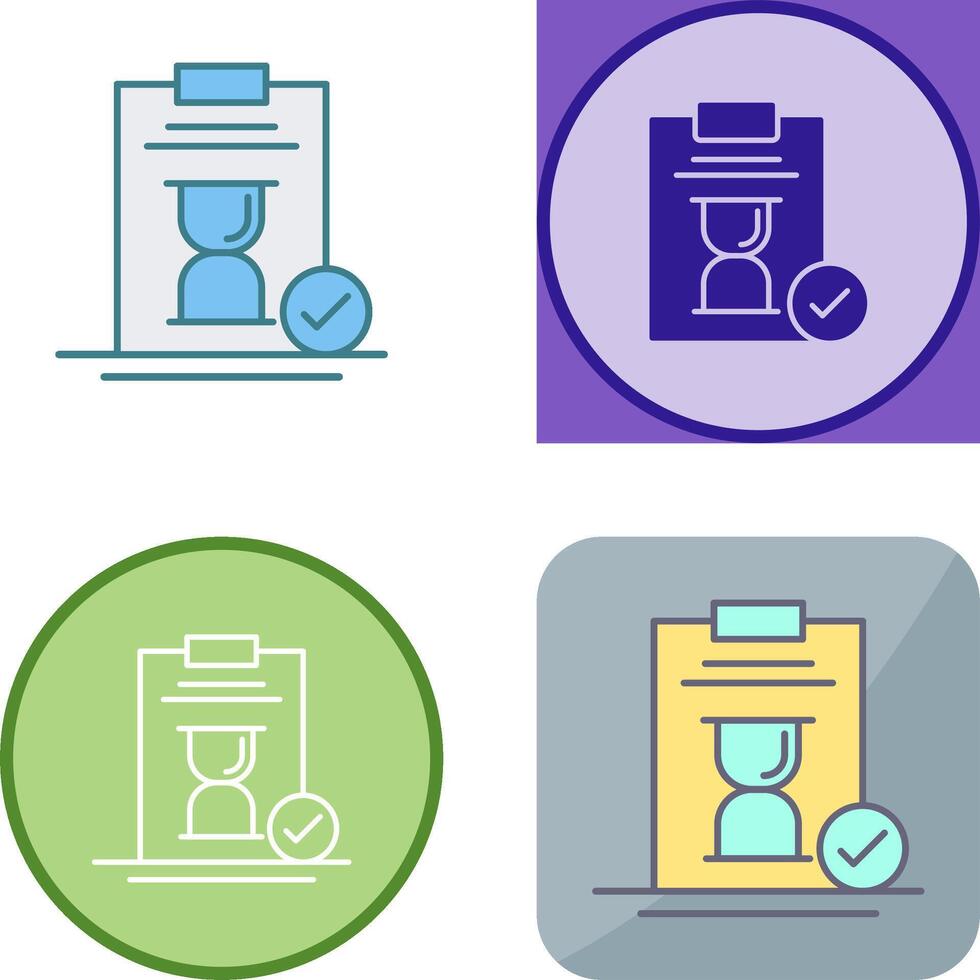 Hourglass Icon Design vector