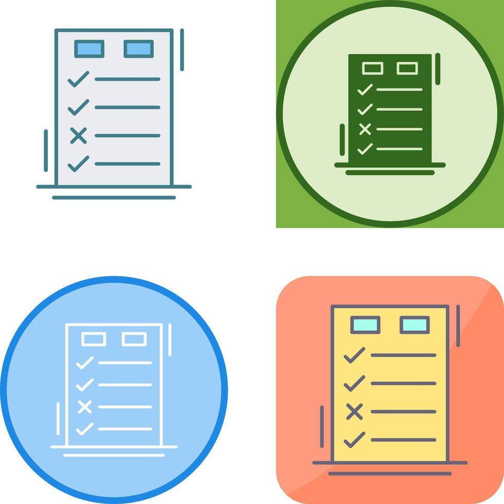 Today to Done CheckList Icon Design vector